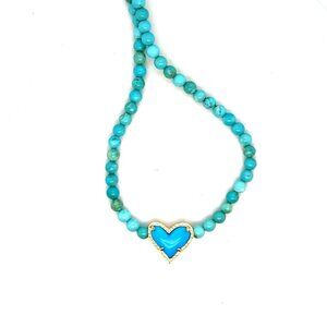 Kendra Scott Ari Gold Tone Turquoise Necklace